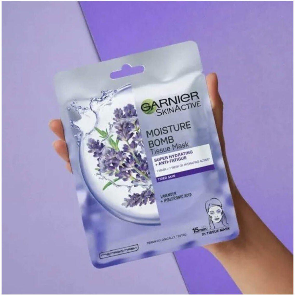 Garnier Moisture Bomb Lavender Sheet Mask x 1