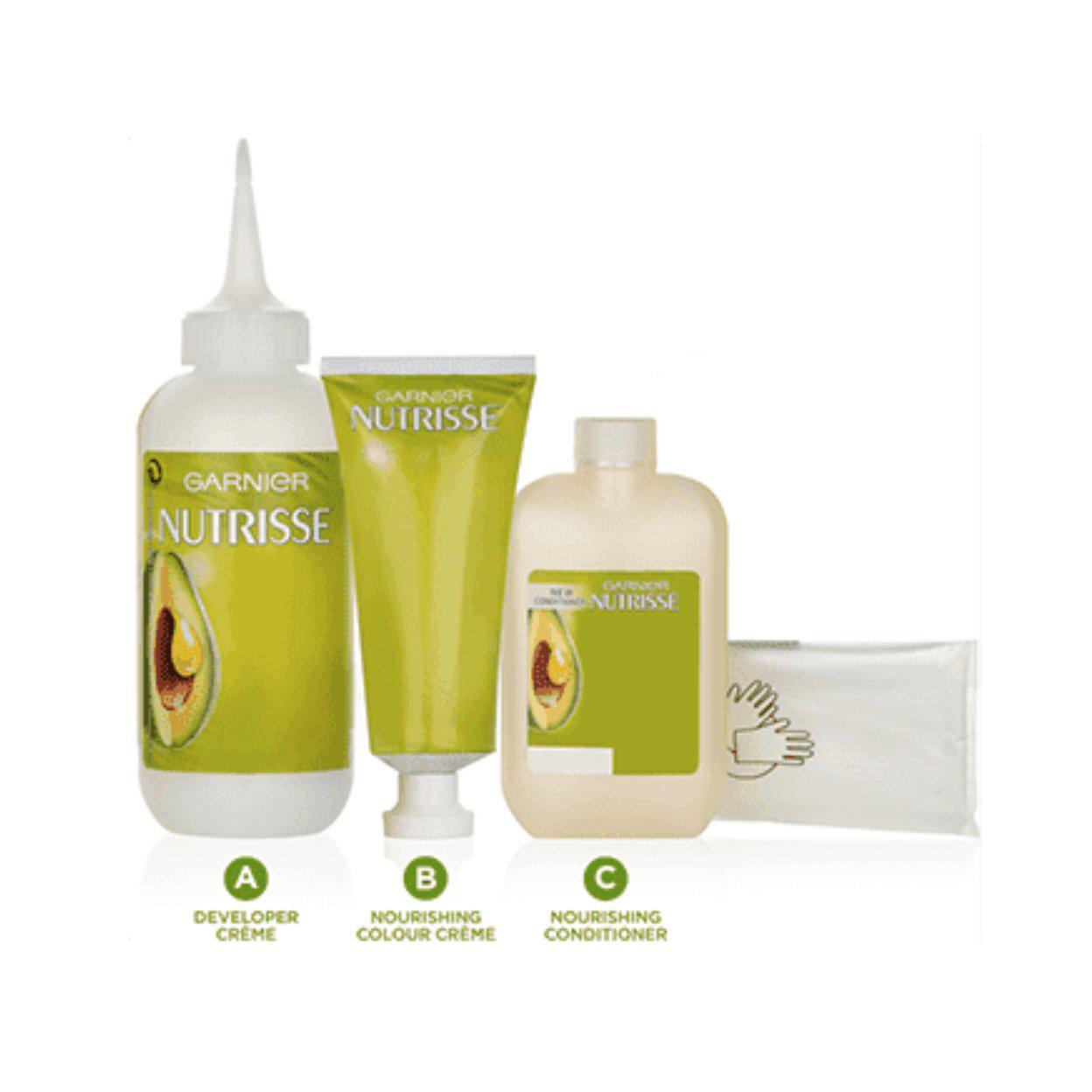 Garnier Nutrisse Permanent Hair Dye - 100% Grey Hair Coverage - Darkest Brown 3