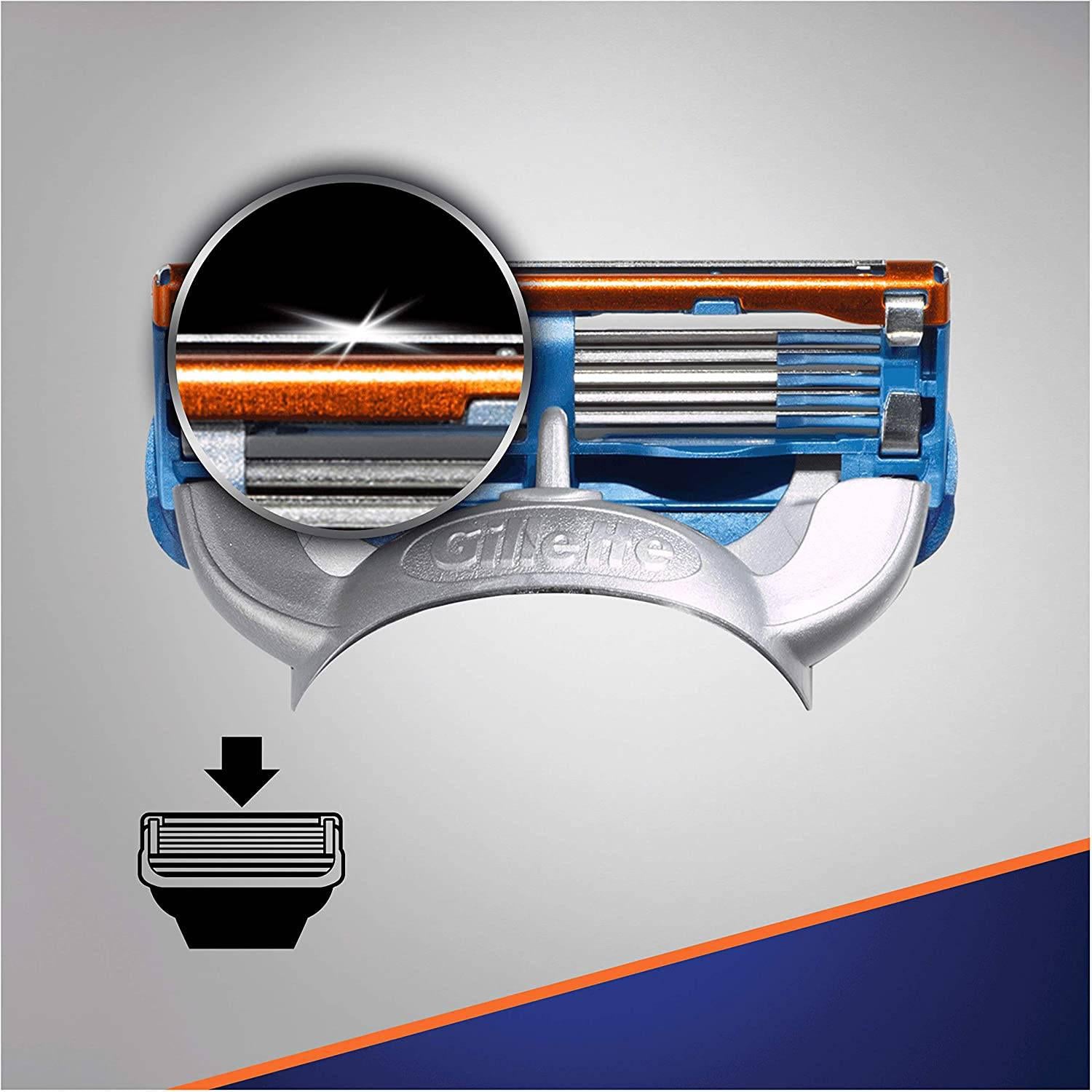 Gillette Fusion Razor Blade Cartridges for Men - 4 Pack