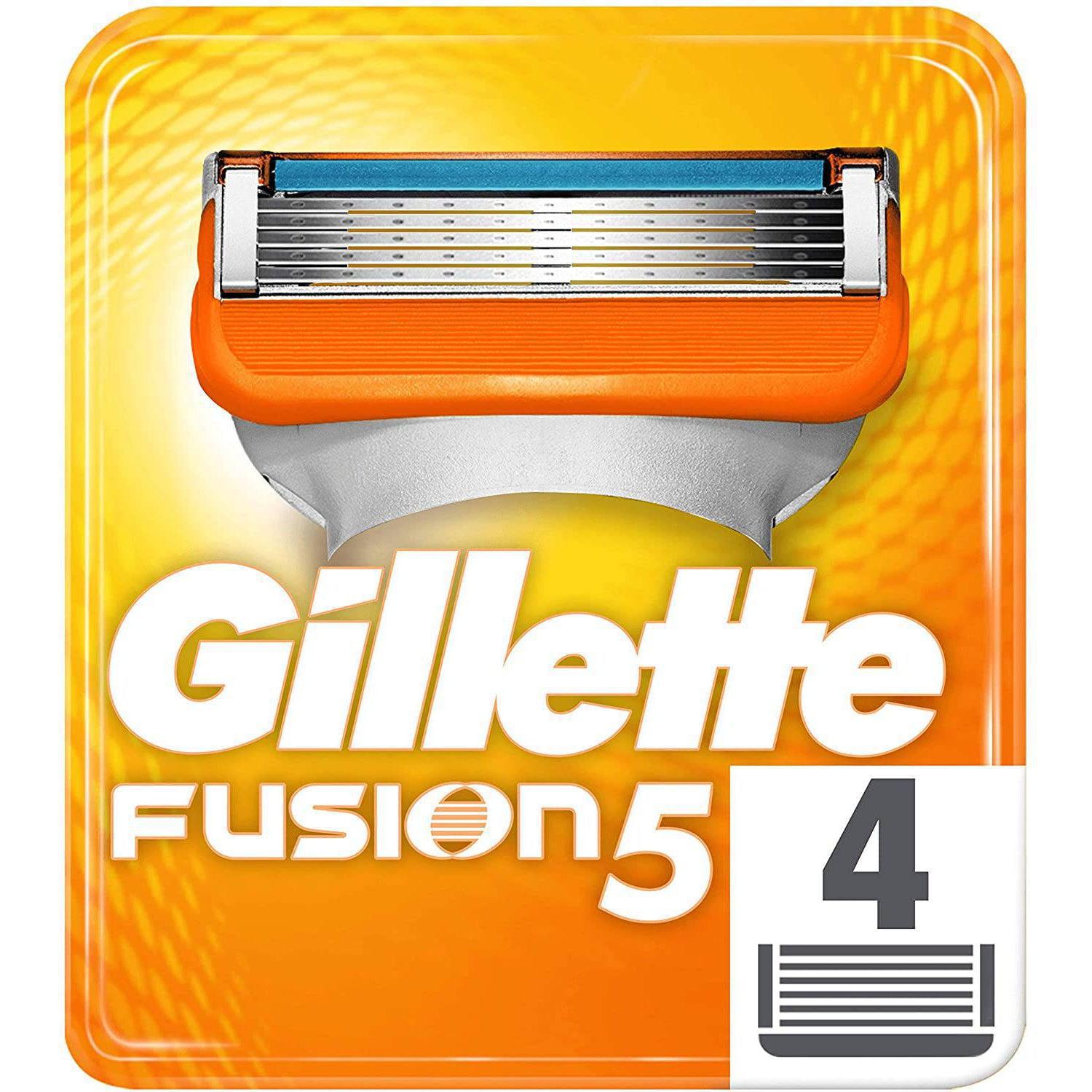 Gillette Fusion Razor Blade Cartridges for Men - 4 Pack