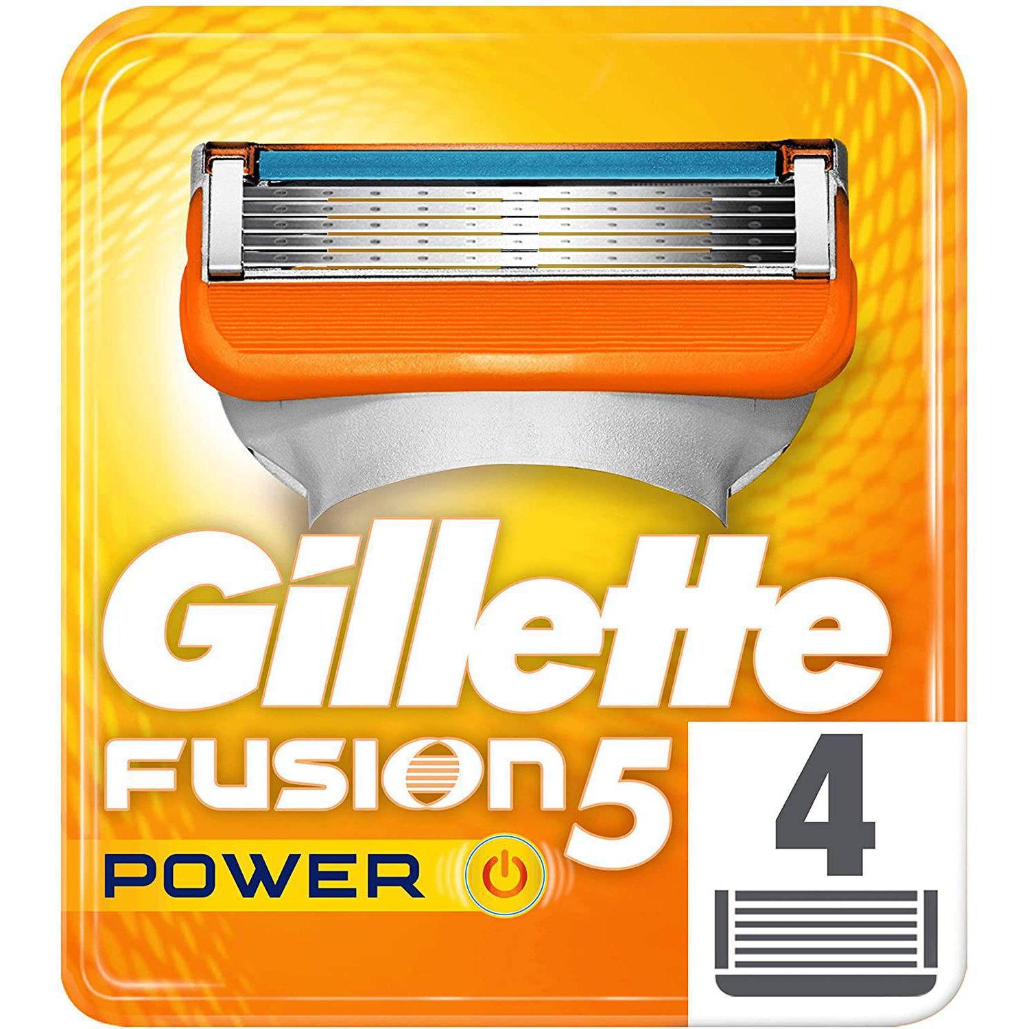 Gillette Fusion5 Power Razor Blades for Men - 4 Pack