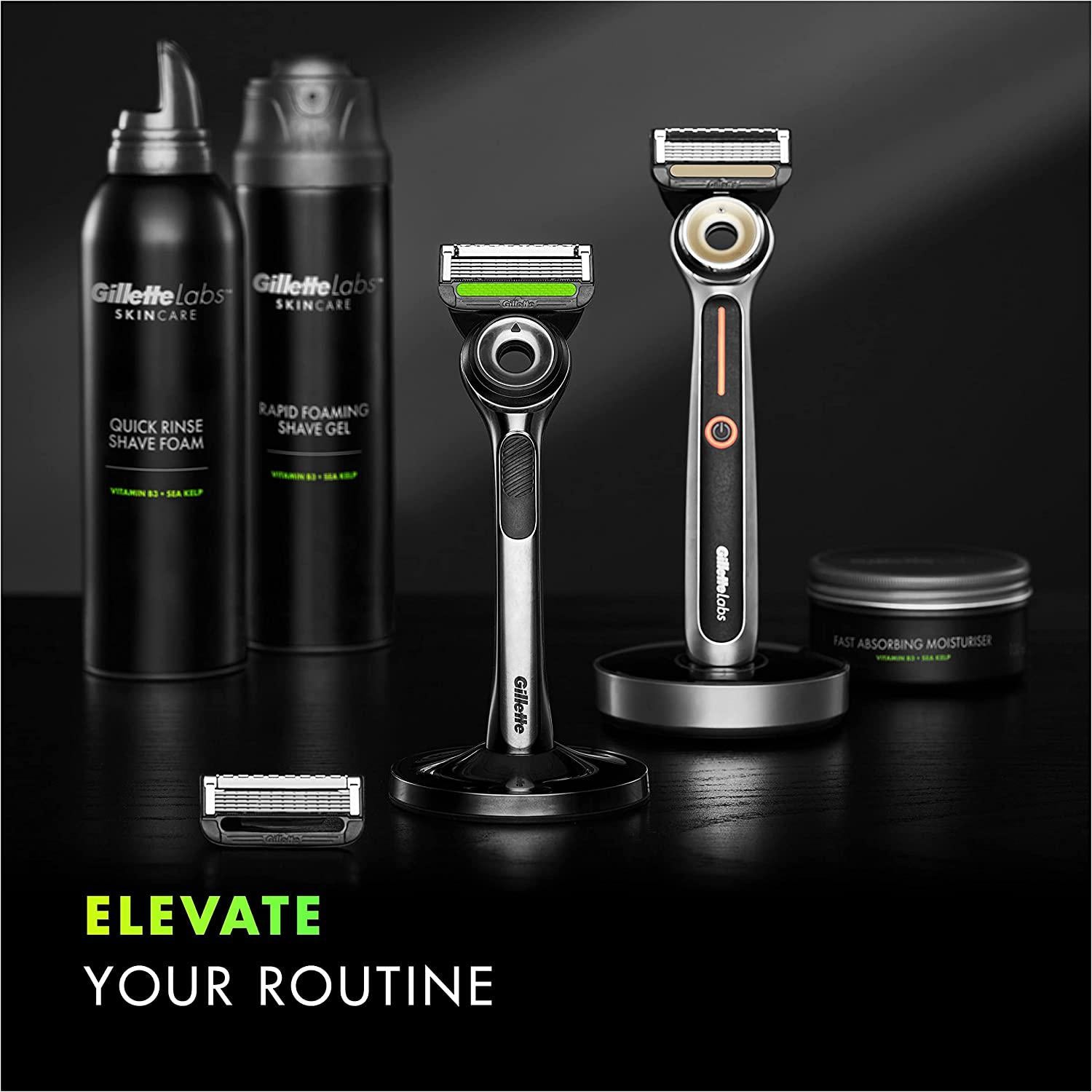 Gillette Labs Razor Blade Cartridges Refill 10pk with Exfoliating Bar