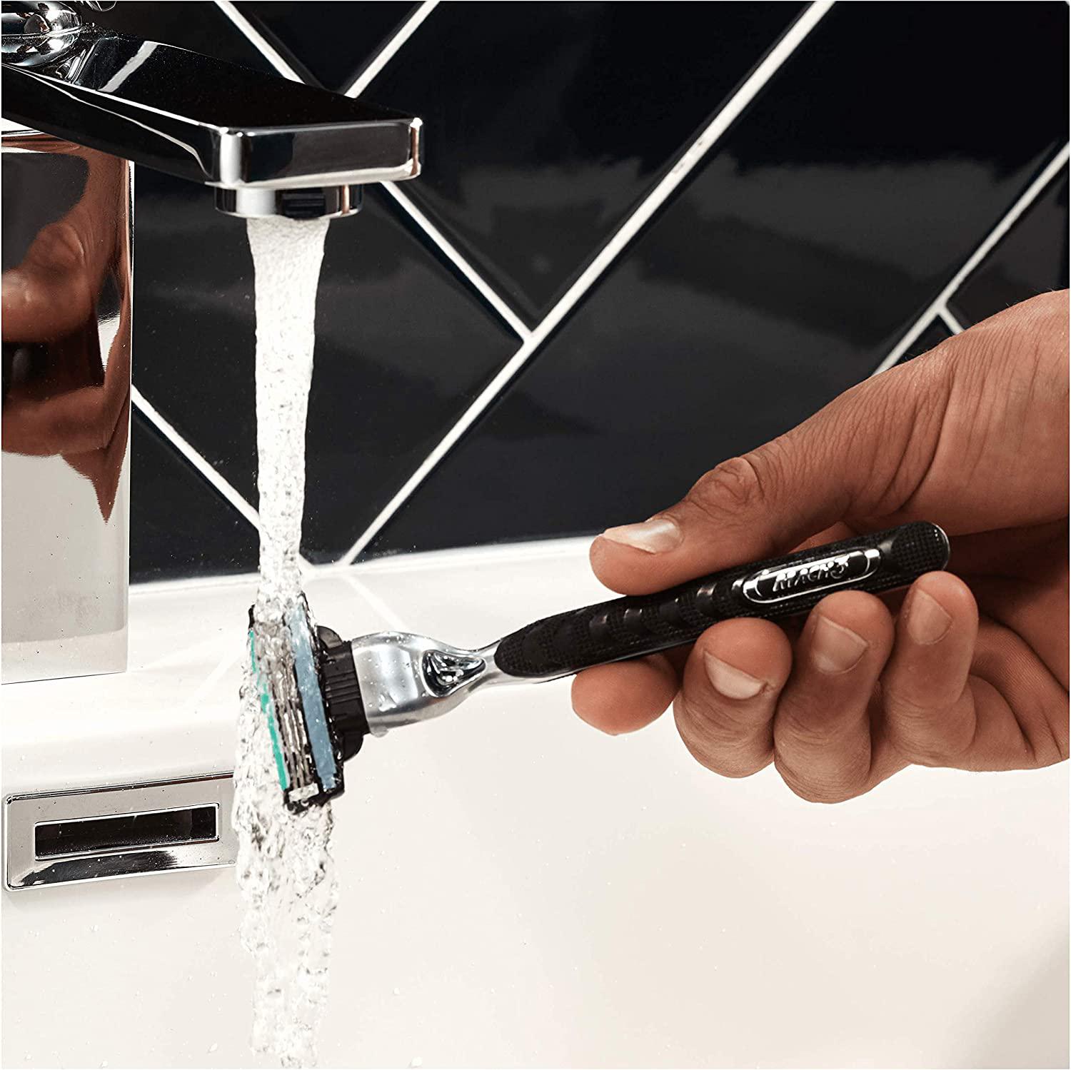 Gillette Mach3 Razor Big Blade Pack - Stronger-Than-Steel Blades - 12 Refills