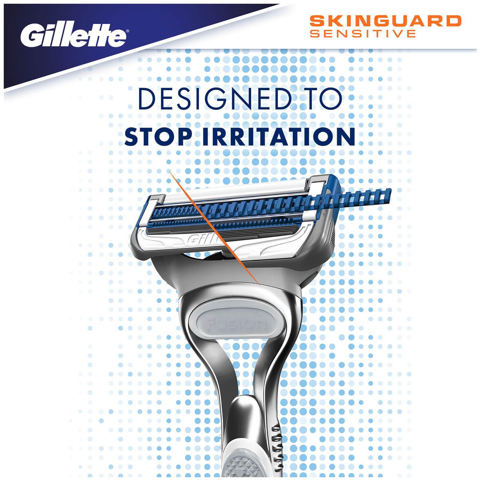 Gillette Men's Skinguard Sensitive Razor Blades - Clinically Tested - 4 Pack