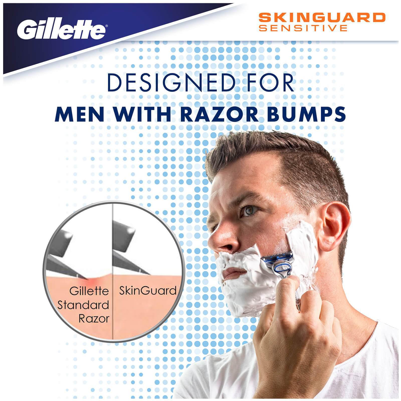 Gillette Men's Skinguard Sensitive Razor Blades - Clinically Tested - 4 Pack