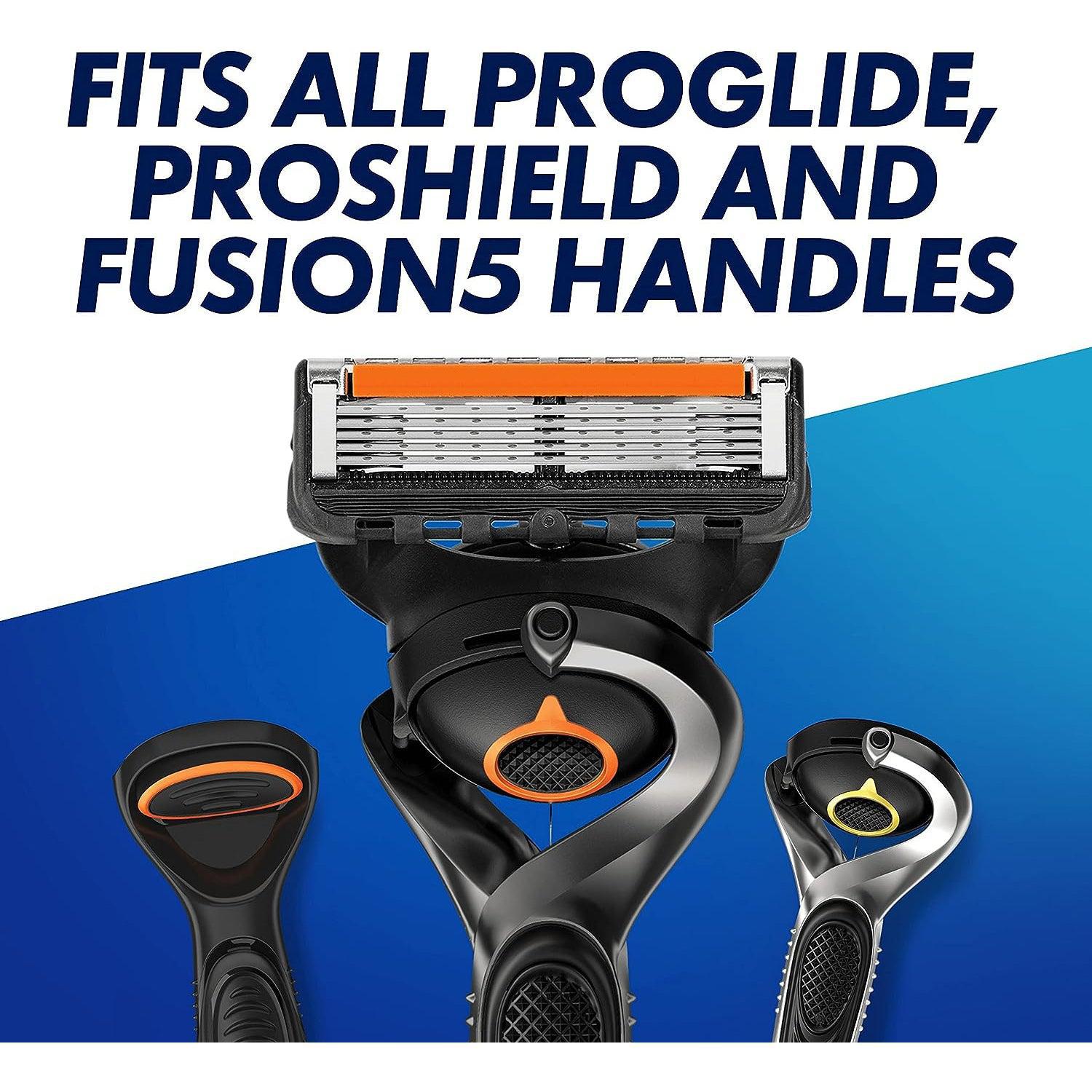 Gillette ProGlide Men’s Razor Blade Refills, 7 blades + razor with 5 Anti-Friction Blades for a Close,