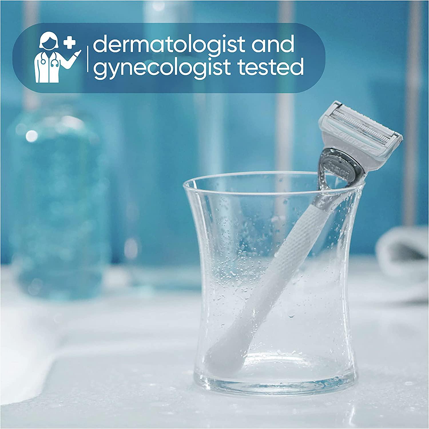 Gillette Venus for Pubic Hair & Skin Women's Razor, 2 Blade Refills and 2in1 Shave Gel and Cleanser 190ml