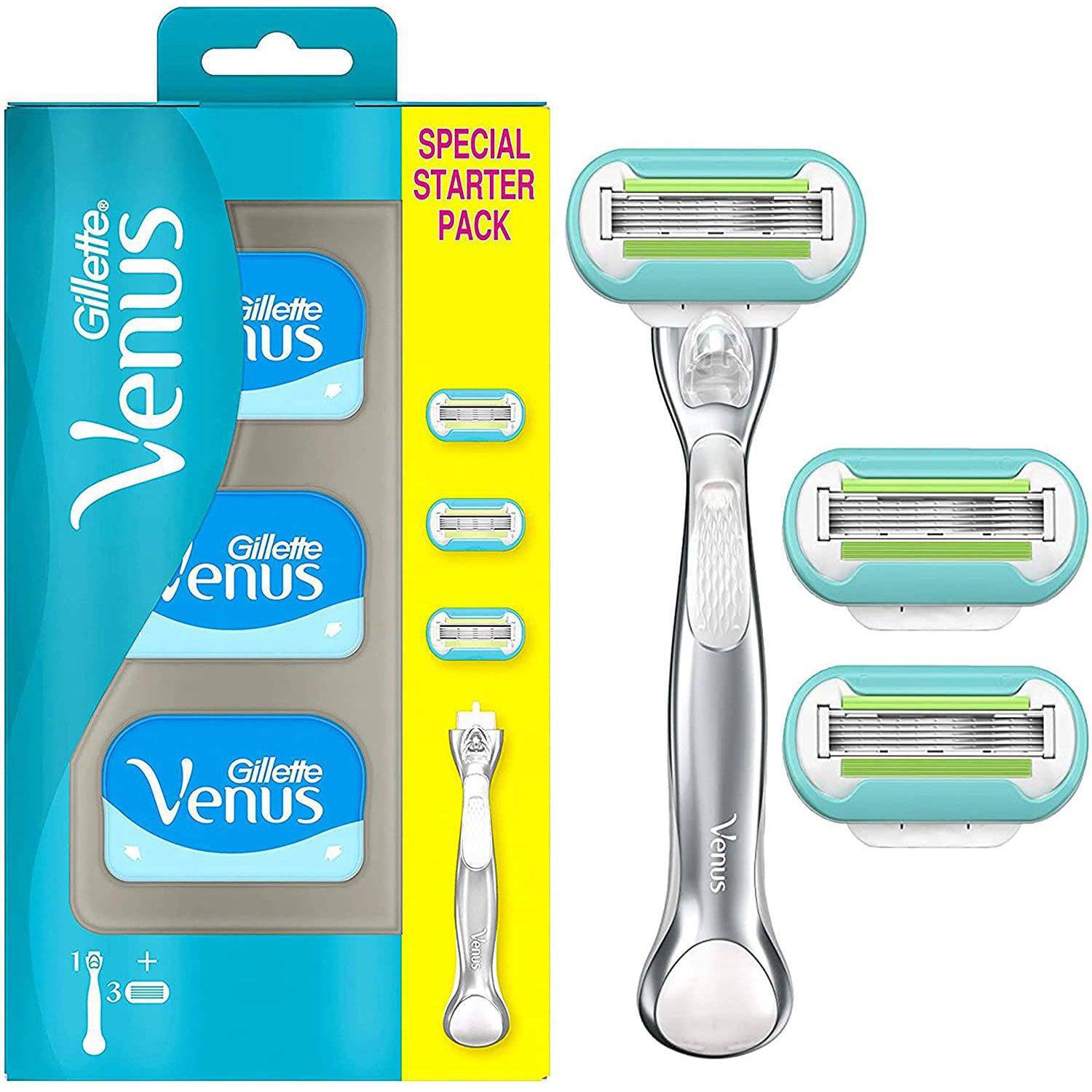 Gillette Venus Platinum Extra Smooth Razor for Women + 2 Refill Blades