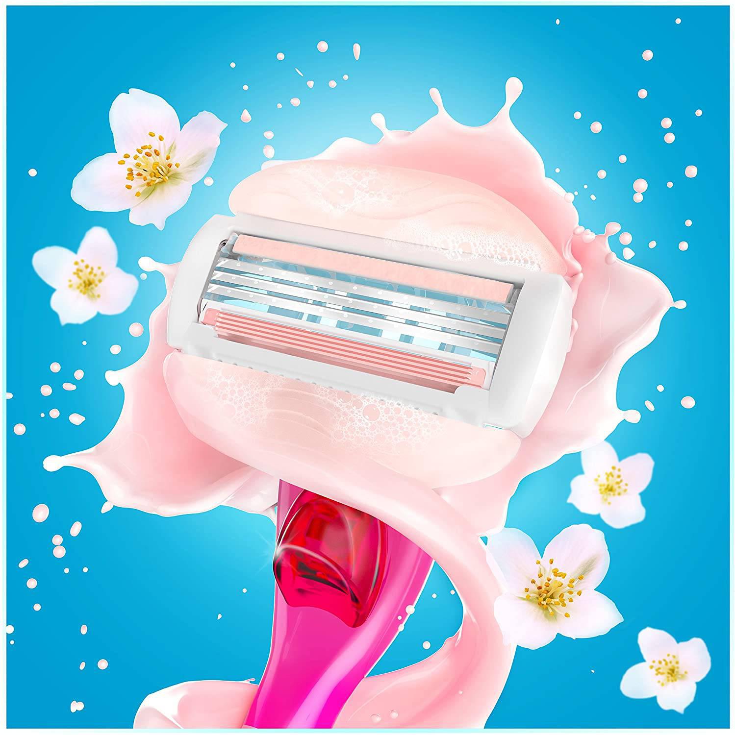 Gillette Venus Spa Breeze Comfortglide Razor Blades - Curve-Hugging, Pack of 4