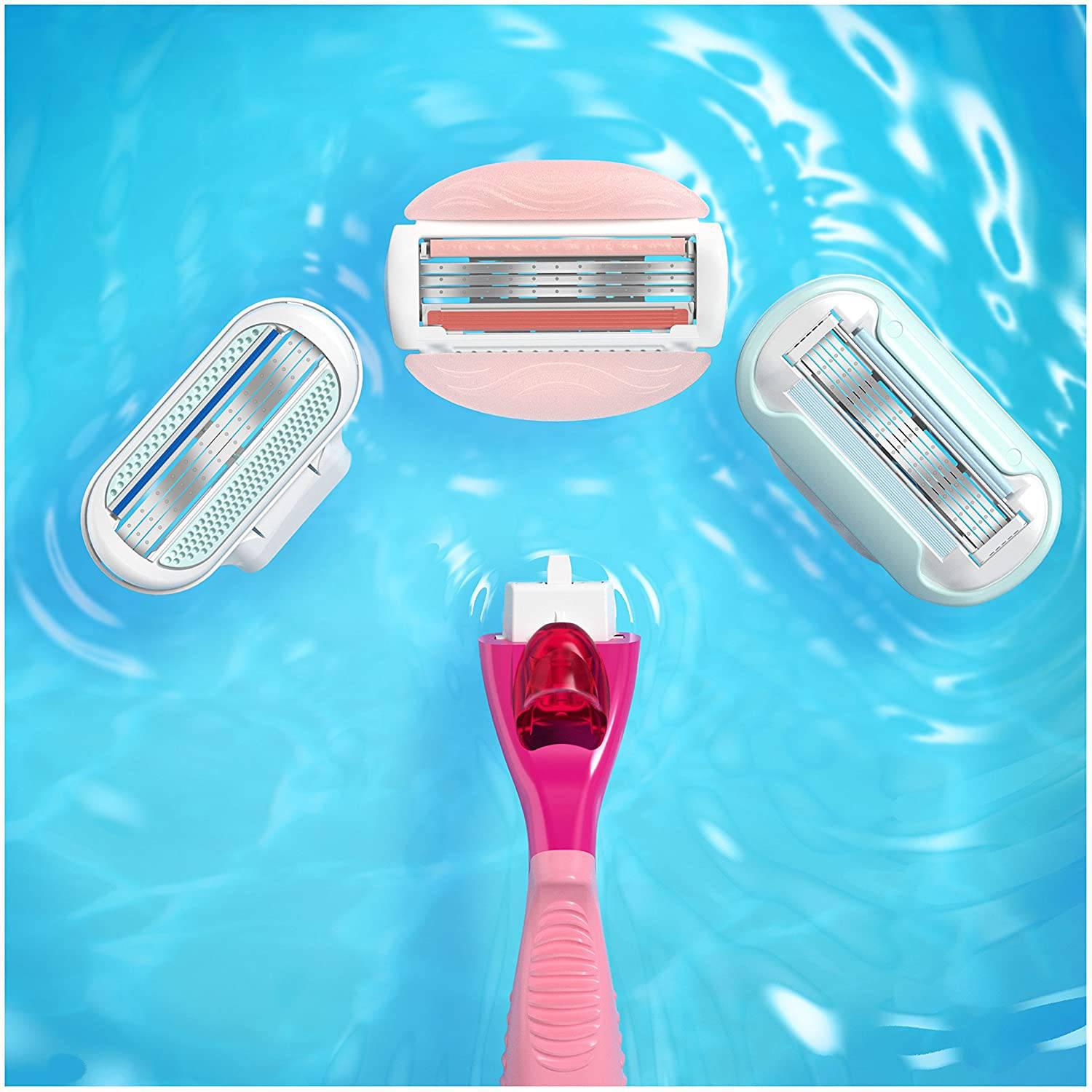 Gillette Venus Spa Breeze Comfortglide Razor Blades - Curve-Hugging, Pack of 4