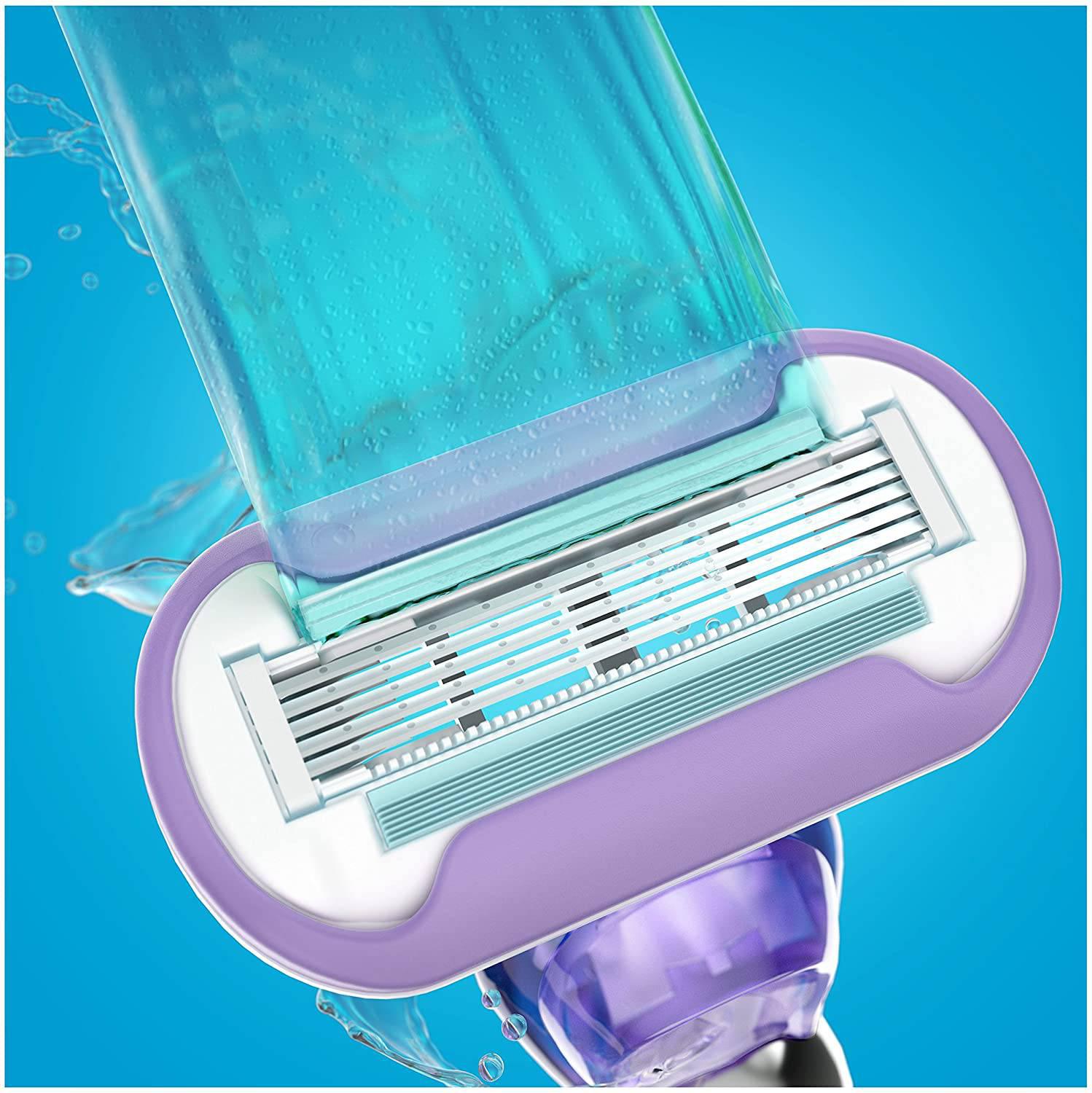 Gillette Venus Swirl Blades 3 Pack - with Water-activated moisture glide