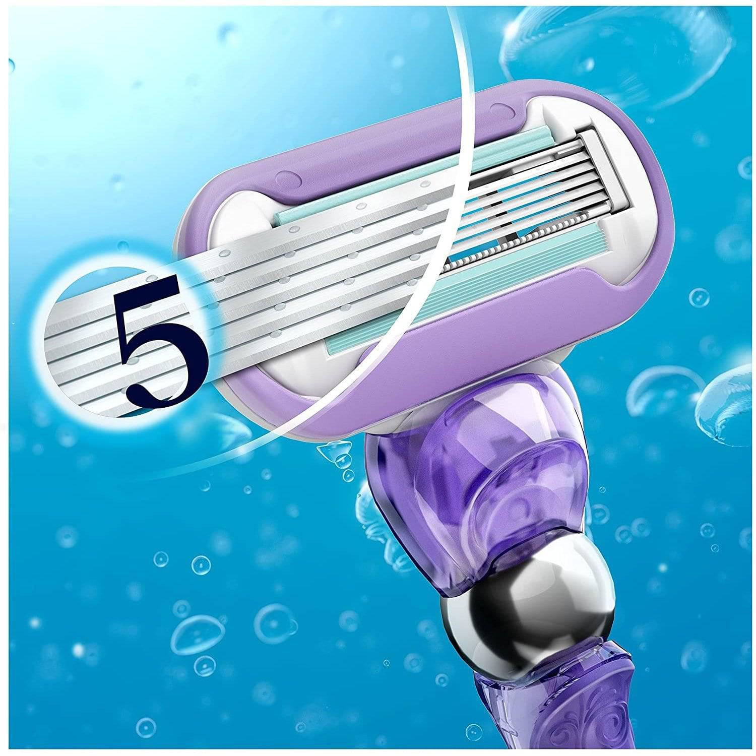 Gillette Venus Swirl Blades 3 Pack - with Water-activated moisture glide