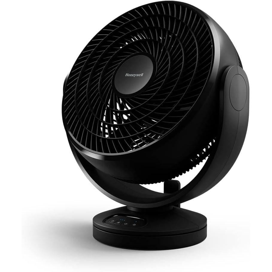 Honeywell Turbo Force Digital Oscillating Floor Fan 3 Speeds and 90 Degree Pivot), Black, (HF715BEV1)
