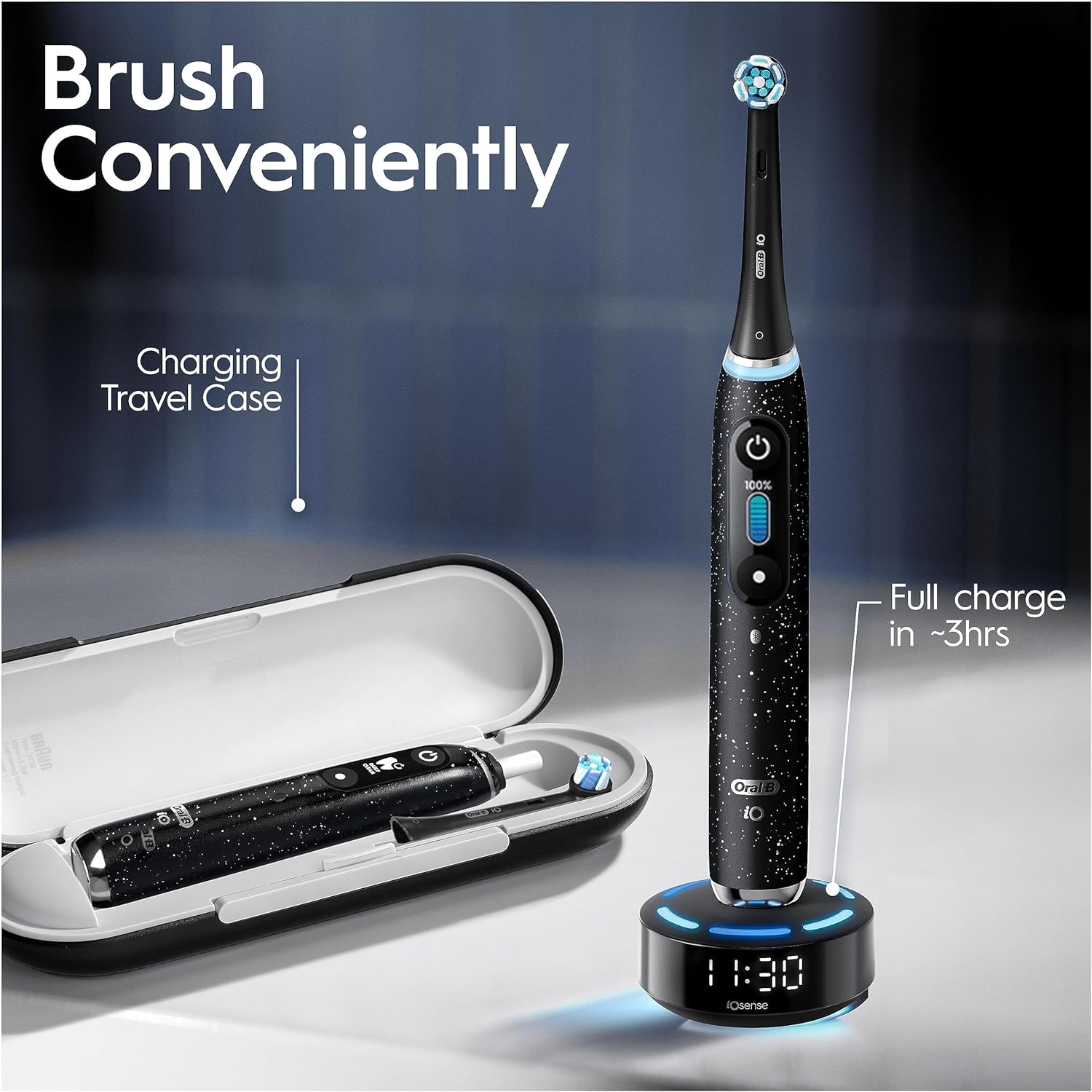 Braun Oral-B iO Series 10 Electric Rechargeable Toothbrush - Stardust White
