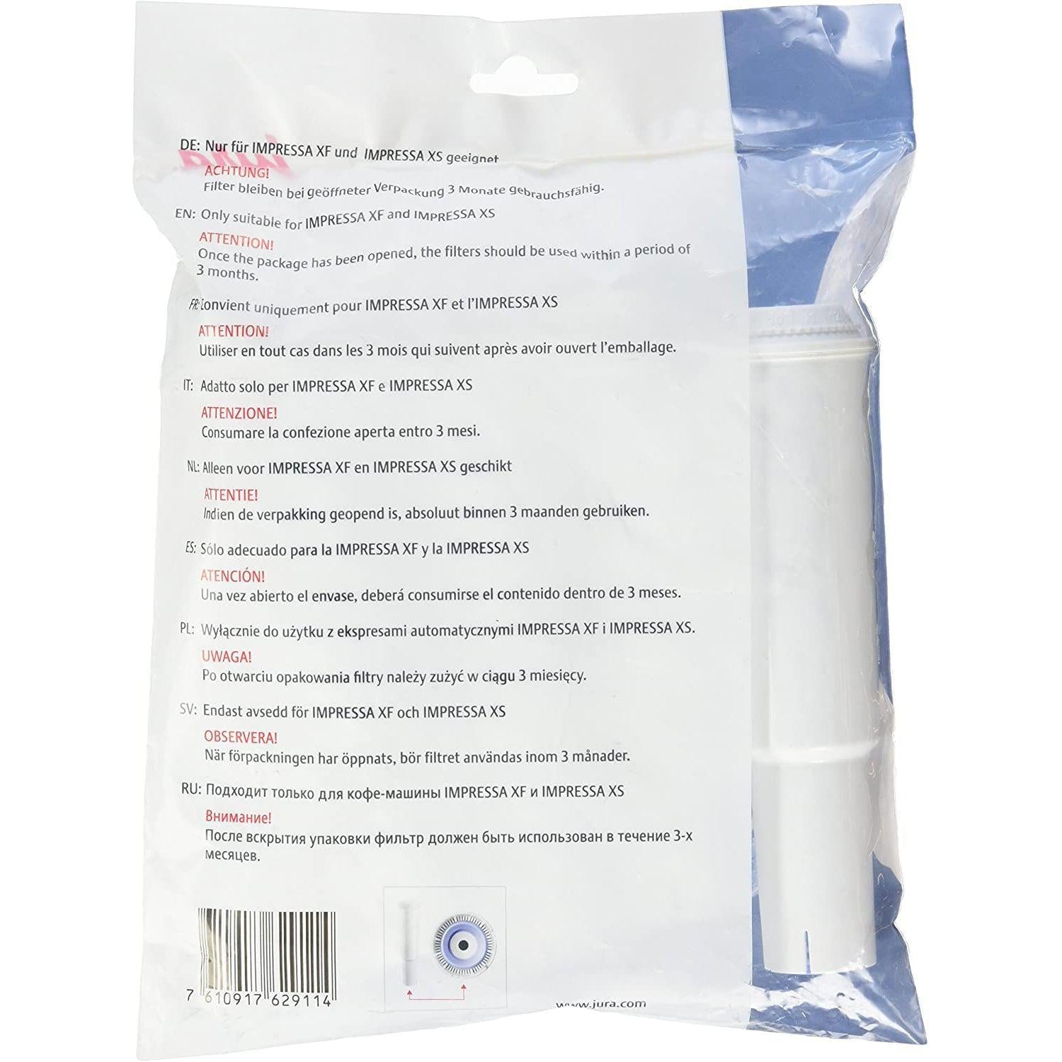 Jura Claris White Filter Cartridge - 4 Pack