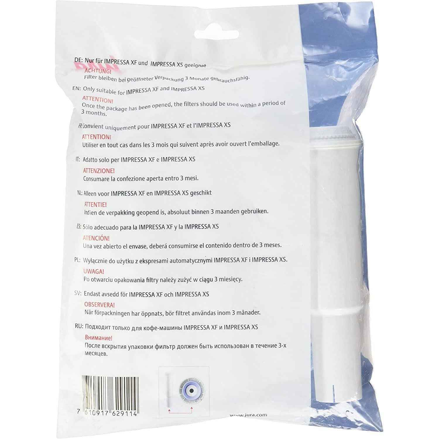 Jura Claris White Filter Cartridge - 4 Pack