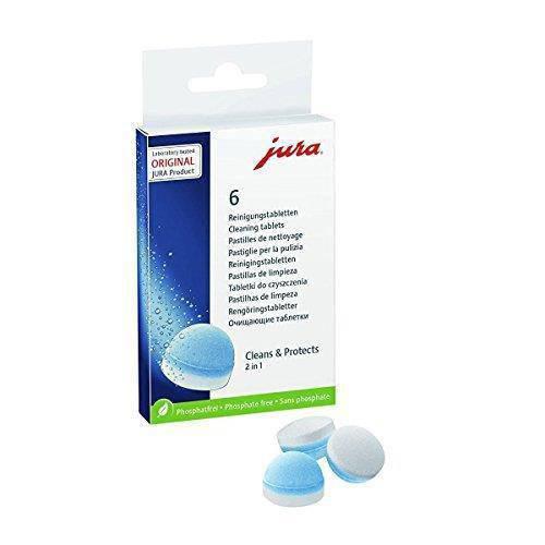 Jura Coffee Machine Cleaning Tablets - Removes Inner Oil Build-Up - Pack of 6