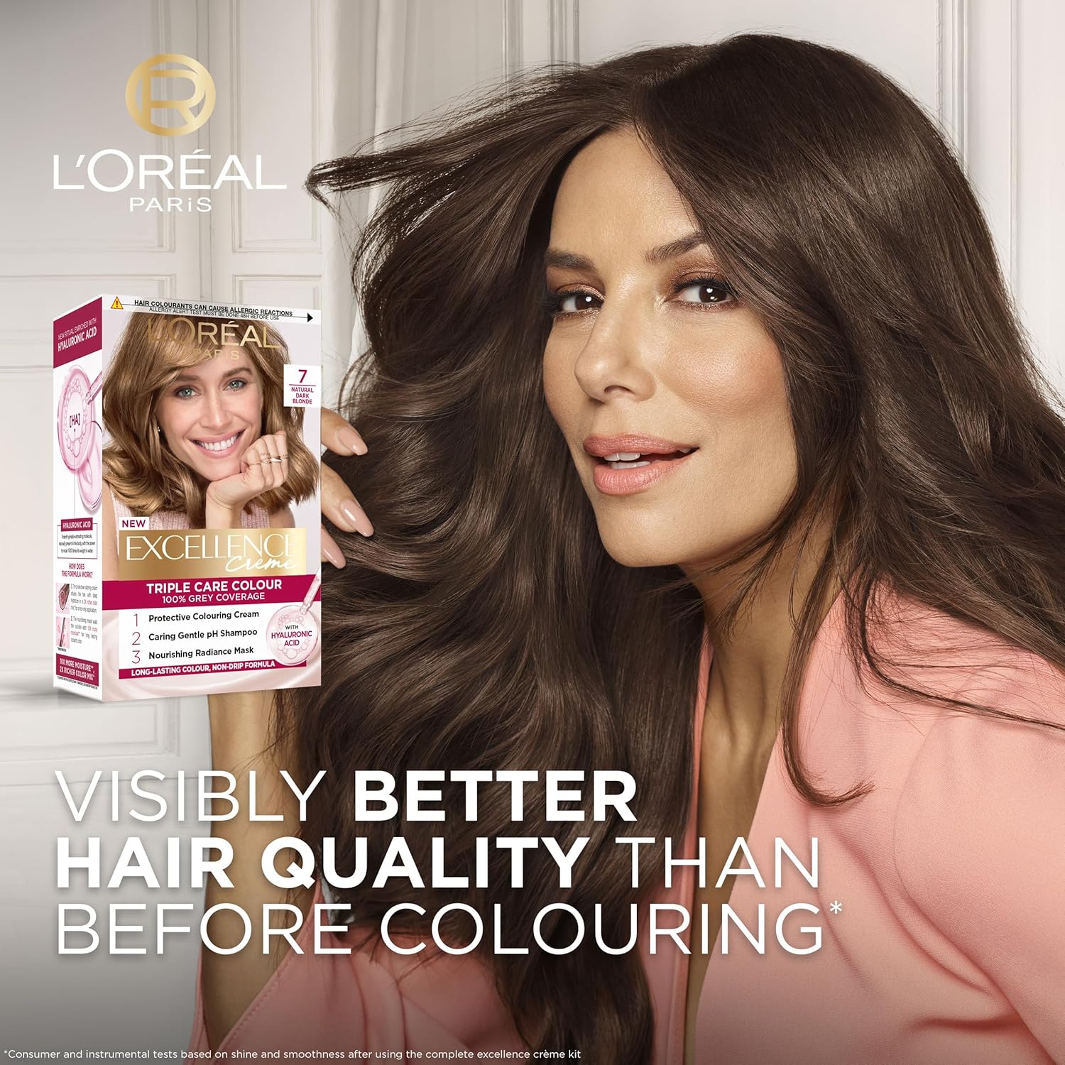 L'Oreal Paris Excellence Creme Hair Colour, Natural Dark Blonde (Number 7)