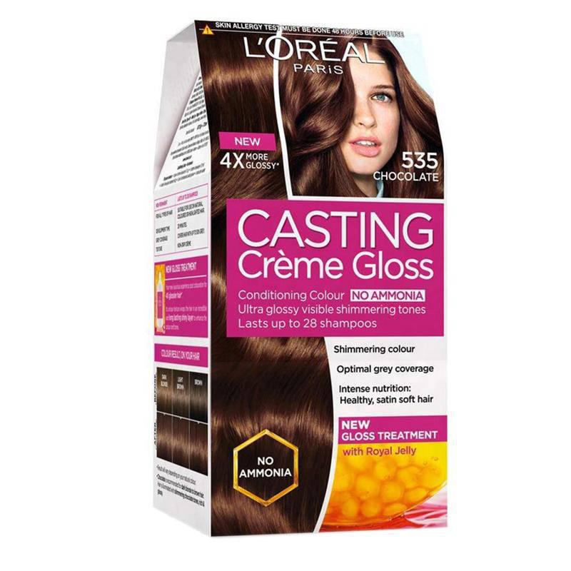L'oreal Casting Creme Gloss -Shade Chocolate 535 - Semi-Permanent Hair Color -