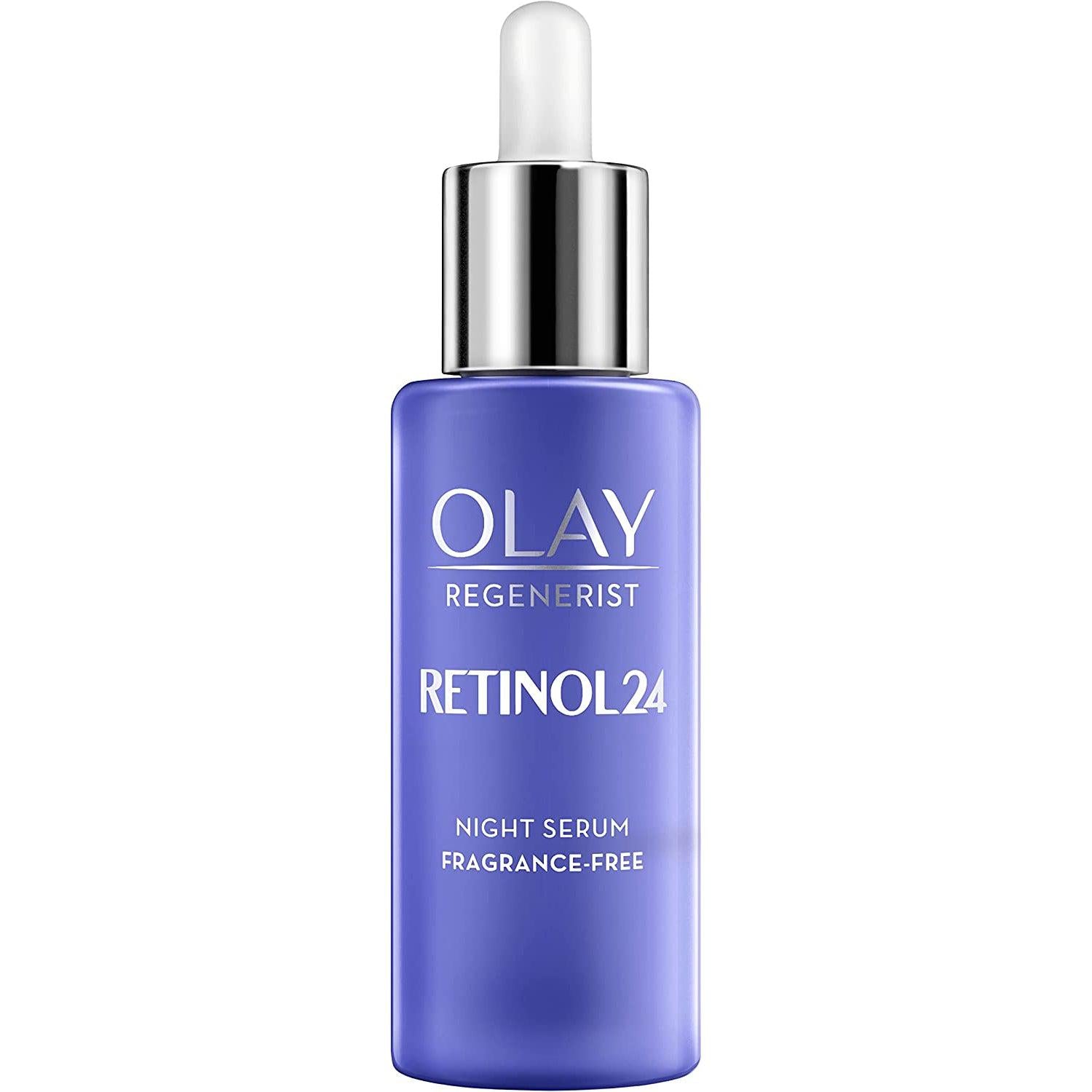 Olay Retinol Serum For Face, 24 Night Serum With Retinoid Complex + Vitamin B3, Fragrance Free, 40 ml