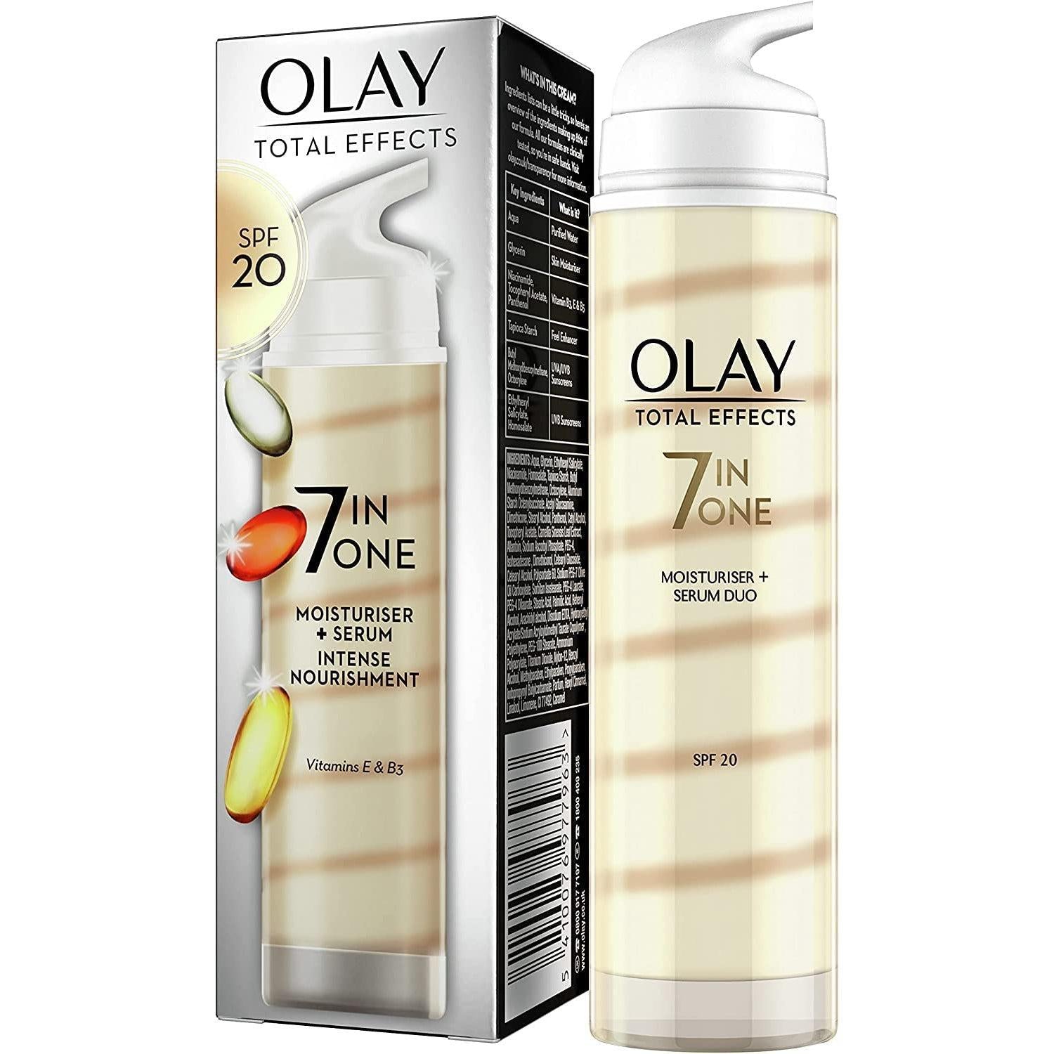 Olay Total Effects Moisturiser And Serum Duo With SPF 20, 40ml