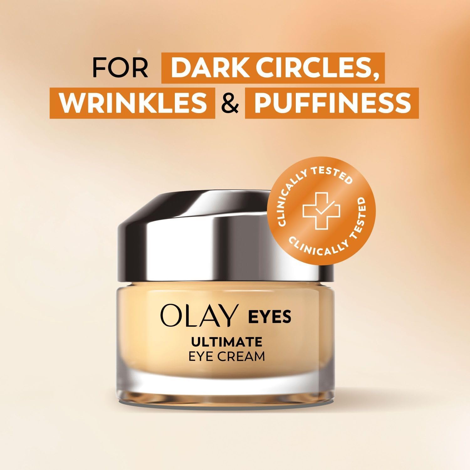 Olay Ultimate Eye Cream for Dark Circles with Colour Correcting Formula, Suitable for All Skin Tones, 15 ml