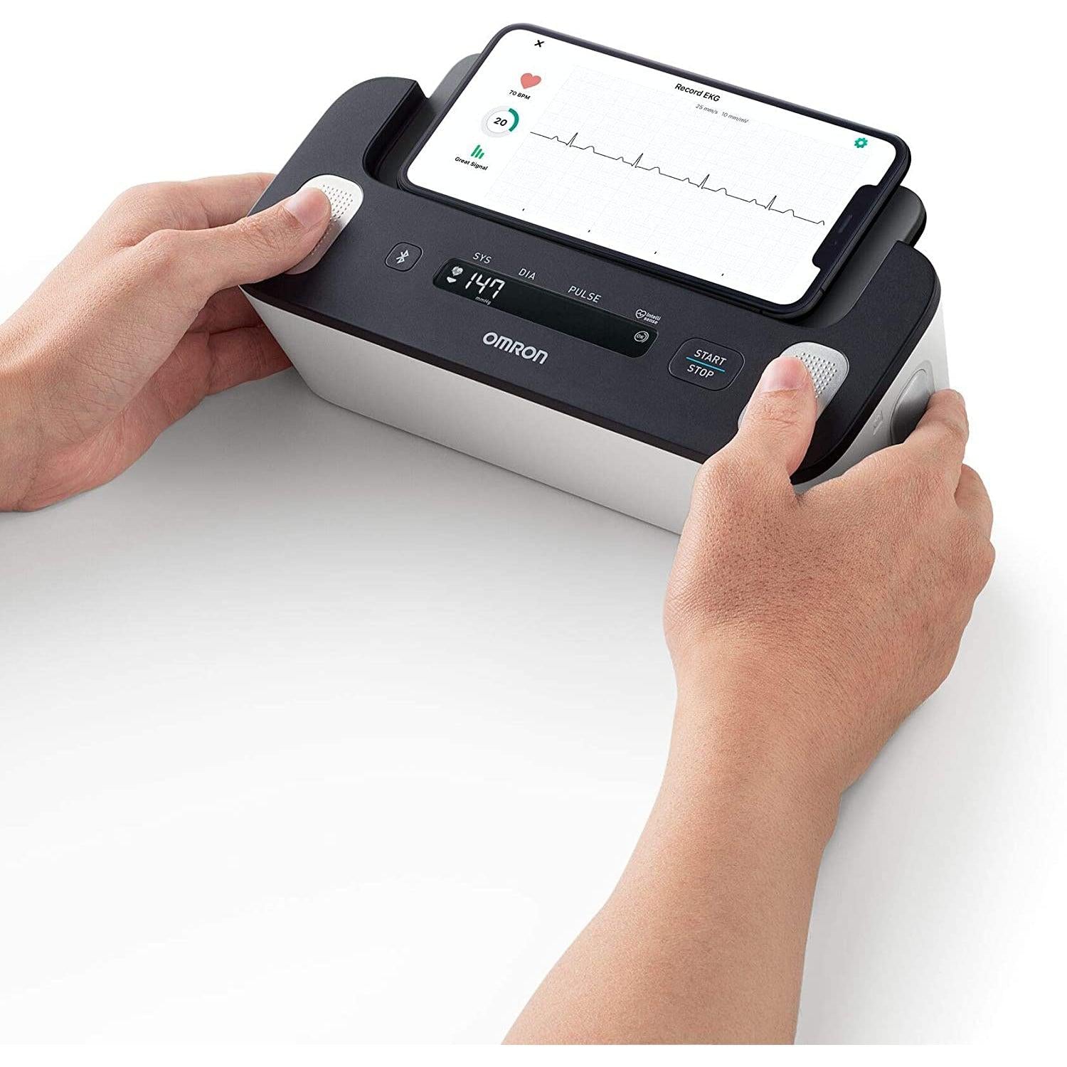 OMRON Complete Smart Home Blood Pressure Monitor and ECG for Hypertension Monitoring and AFib screening at Home