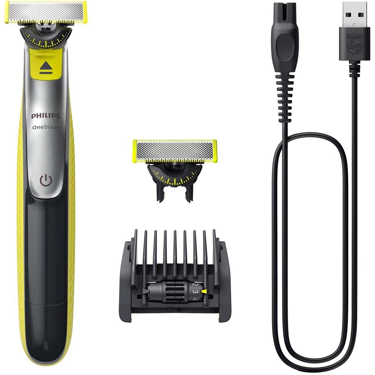 Philips Oneblade 360 QP2734/30 Rechargeable Facial Trimmer Wet & Dry - Eco Pack