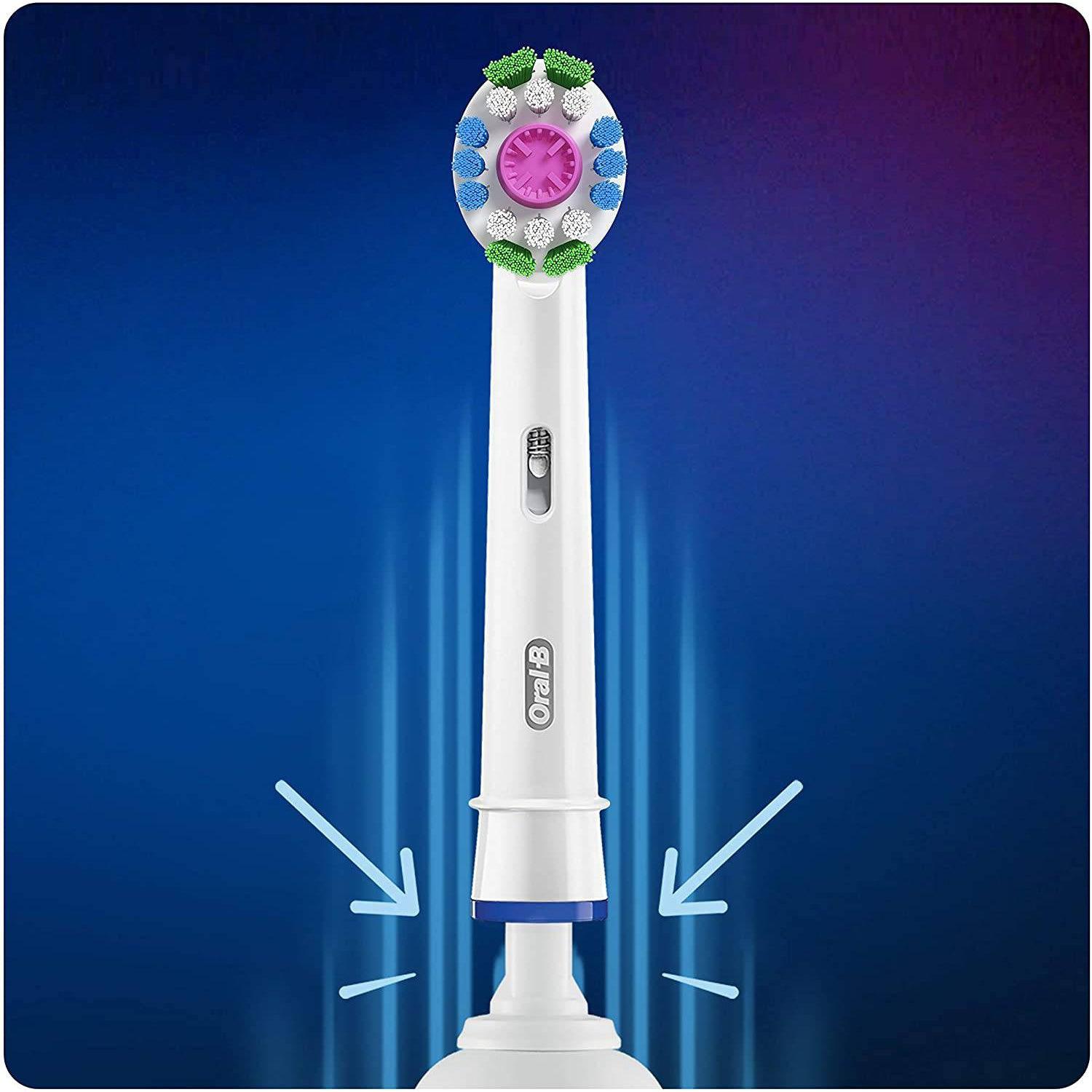 Oral-B 3D White 4pk Power Replacement Toothbrush Heads - with Cleanmaximiser Technology