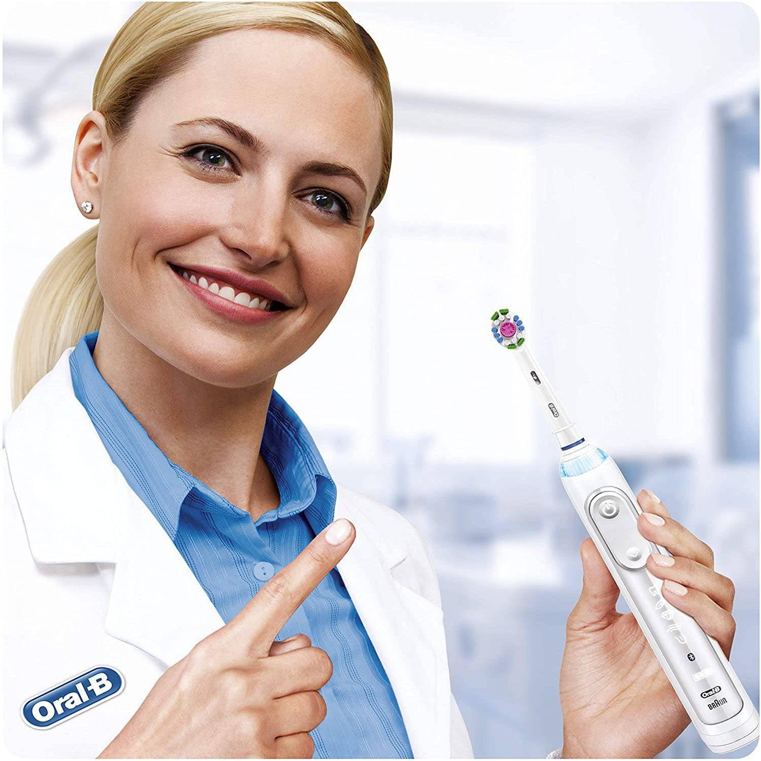 Oral-B 3D White 4pk Power Replacement Toothbrush Heads - with Cleanmaximiser Technology