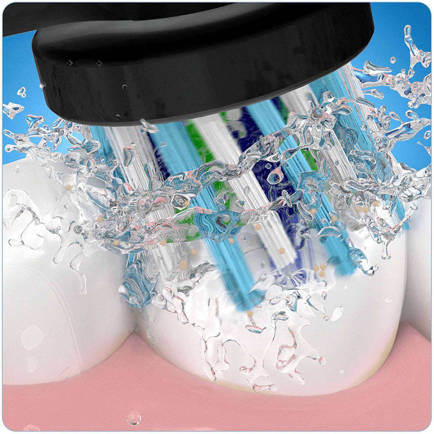 Oral-B CrossAction 2pk Replacement Toothbrush Heads - Black Edition - Healthxpress.ie