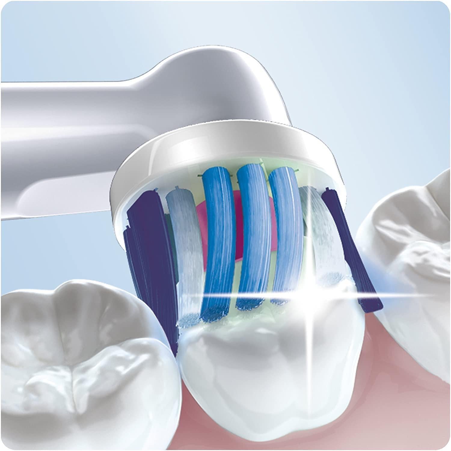 Oral-B Genuine 3D White Replacement Toothbrush Heads - Round Head - Pack of 4