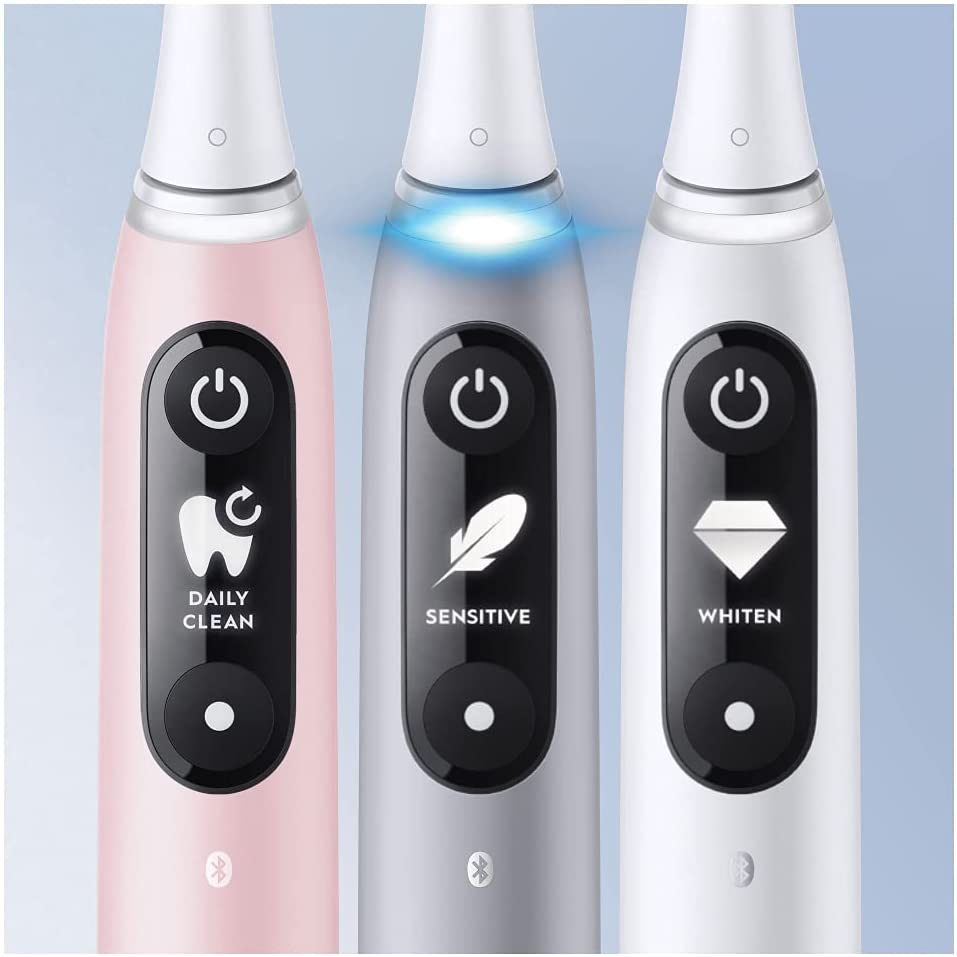 Oral-B iO 6 Electric Toothbrush with Revolutionary Magnetic Technology and Micro Vibrations - Grey Opal