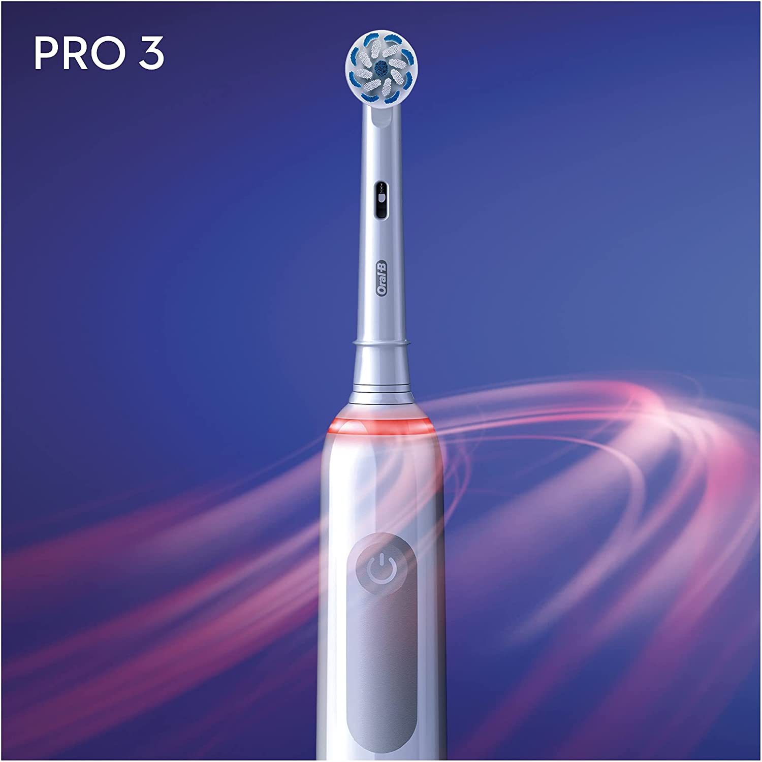 Oral-B Pro 3 Sensi Ultra Electric Toothbrush with Smart Pressure Sensor, 1 Toothbrush Head, 3 Modes with Teeth Whitening