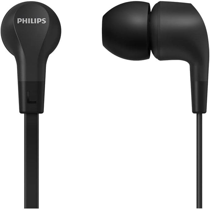 PHILIPS Audio In-Ear Headphones E1105BK/00 With In-Line Remote Control ,Black