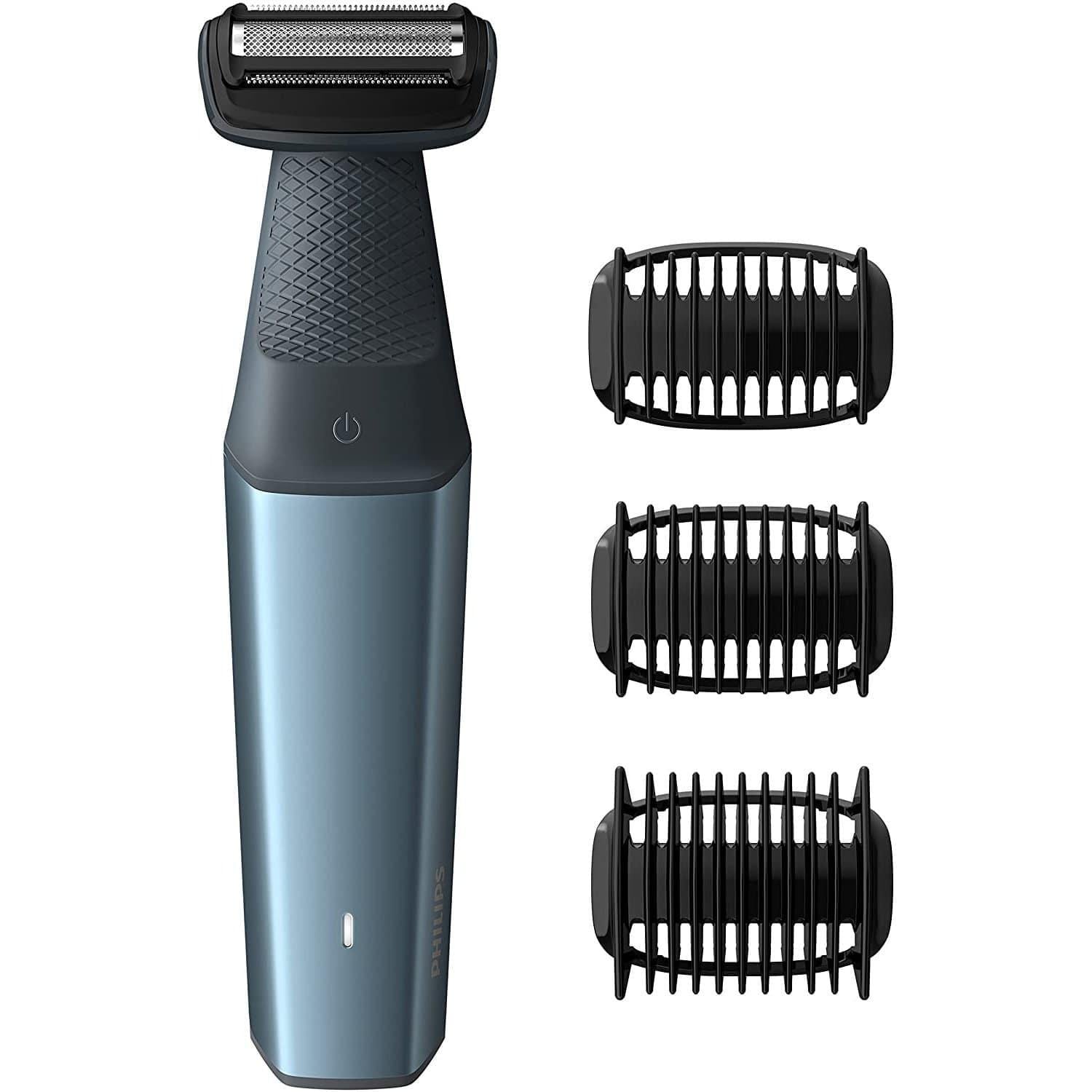 Philips BG3015/15 Series 3000 Showerproof Body Groomer - 3 Click-On Combs