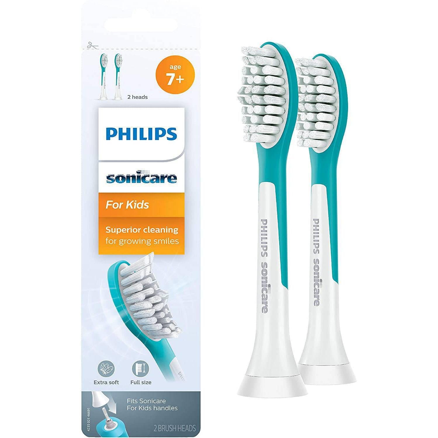 Philips HX6042 Sonicare Standard Sonic Toothbrush Heads for Kids - Pack of 2