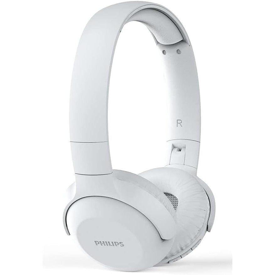 PHILIPS Audio On Ear Headphones UH202WT/00 Bluetooth On Ears (Wireless, 15 Hour Battery, Soft Ear Pads, Built-In Microphone, Foldable) White
