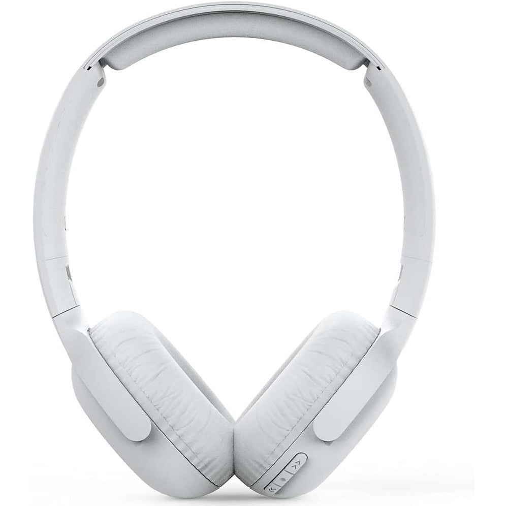 PHILIPS Audio On Ear Headphones UH202WT/00 Bluetooth On Ears (Wireless, 15 Hour Battery, Soft Ear Pads, Built-In Microphone, Foldable) White