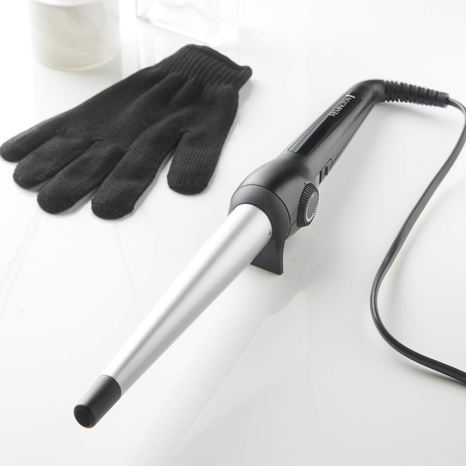 Remington Curl Create Curling Wand - 35 Temperature Hair Curler with Ionic Conditioning, Black Ci52W0