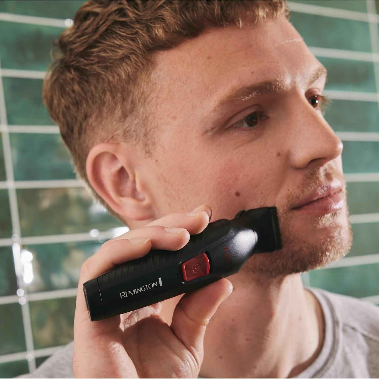 Remington 12-in-1 All-in-One Trimmer, Multi-Grooming Kit for Face, Beard, Body & Hair, 6 Attachments, Precision Detail, Nose & Ear, USB – PG2120