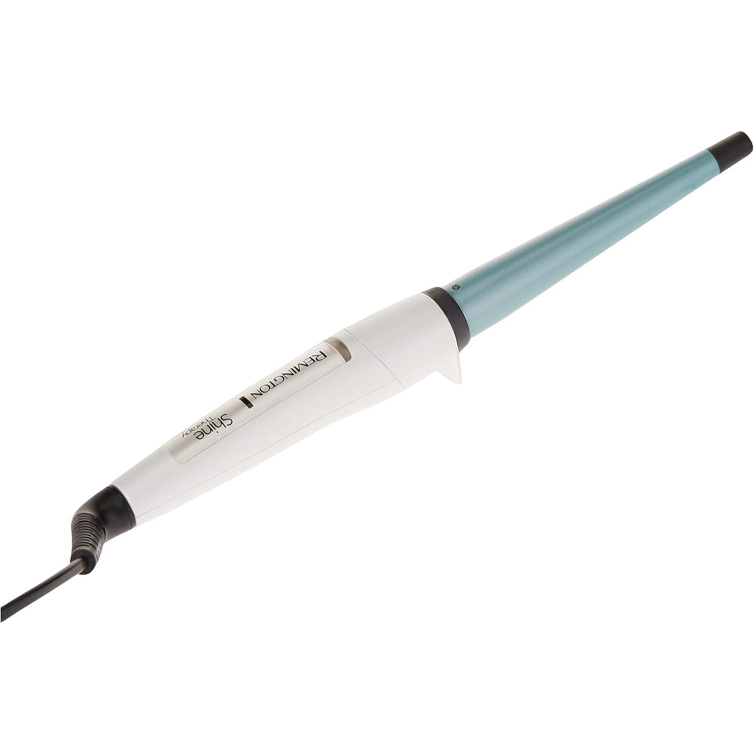 Remington Curling Wand, Conical barrel 13-25mm, Shine Therapy, Curler for shiny curls and waves, Ceramic coating infused with Moroccan Argan Oil, Fast heat up, up to 230°C, Cool Touch Tip, CI53W