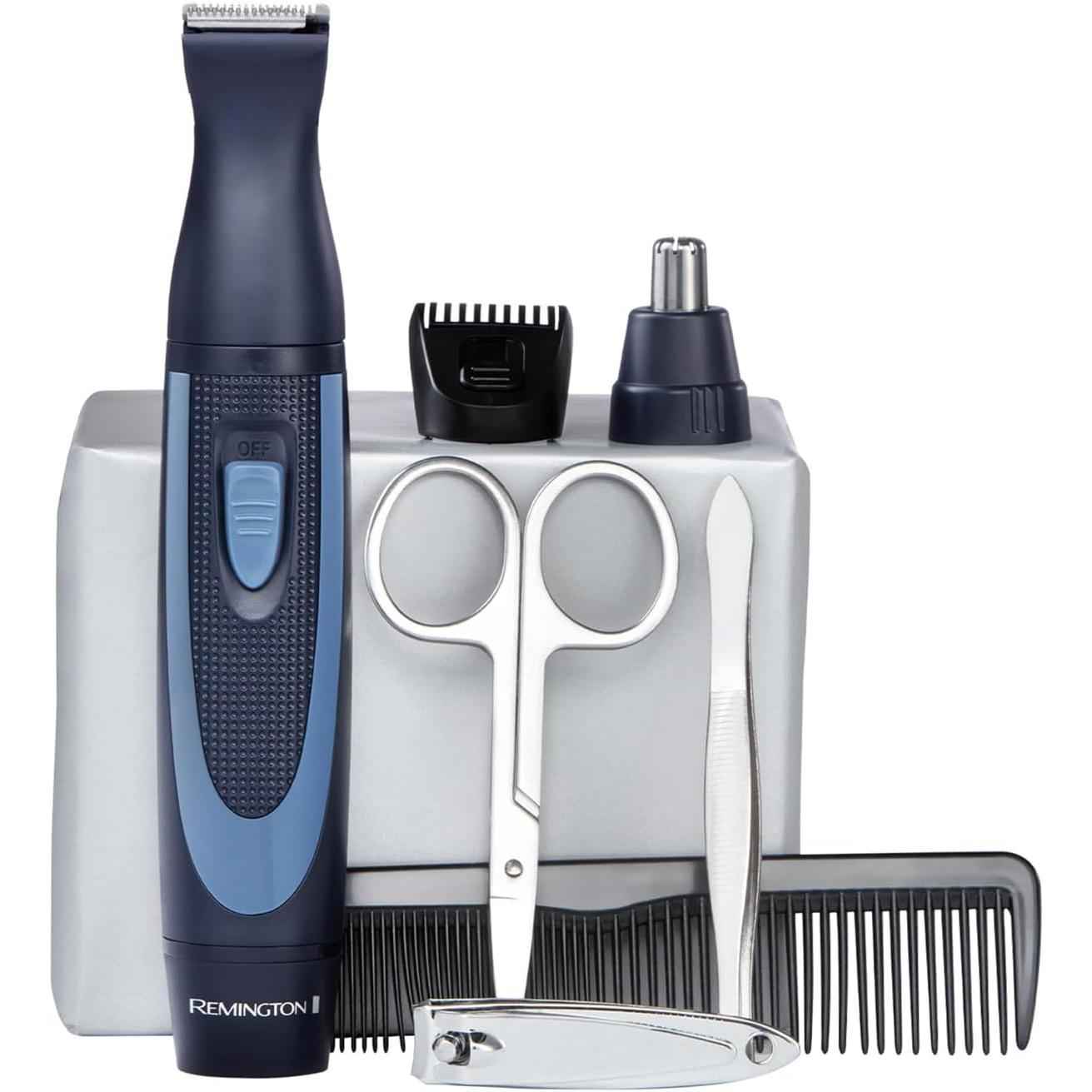 Remington Hygiene Travel Kit with Case (13 Pieces for Hair, Manicure, Pedicure etc., Beard Trimmer, Ear Hair, Facial Hair & Eyebrow Trimmer NE3890