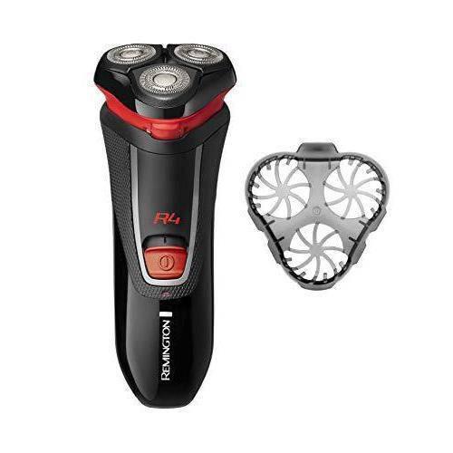 Remington R4001 Style R4 Cordless Dry Shaver with Pop-Up Trimmer - Black/Red