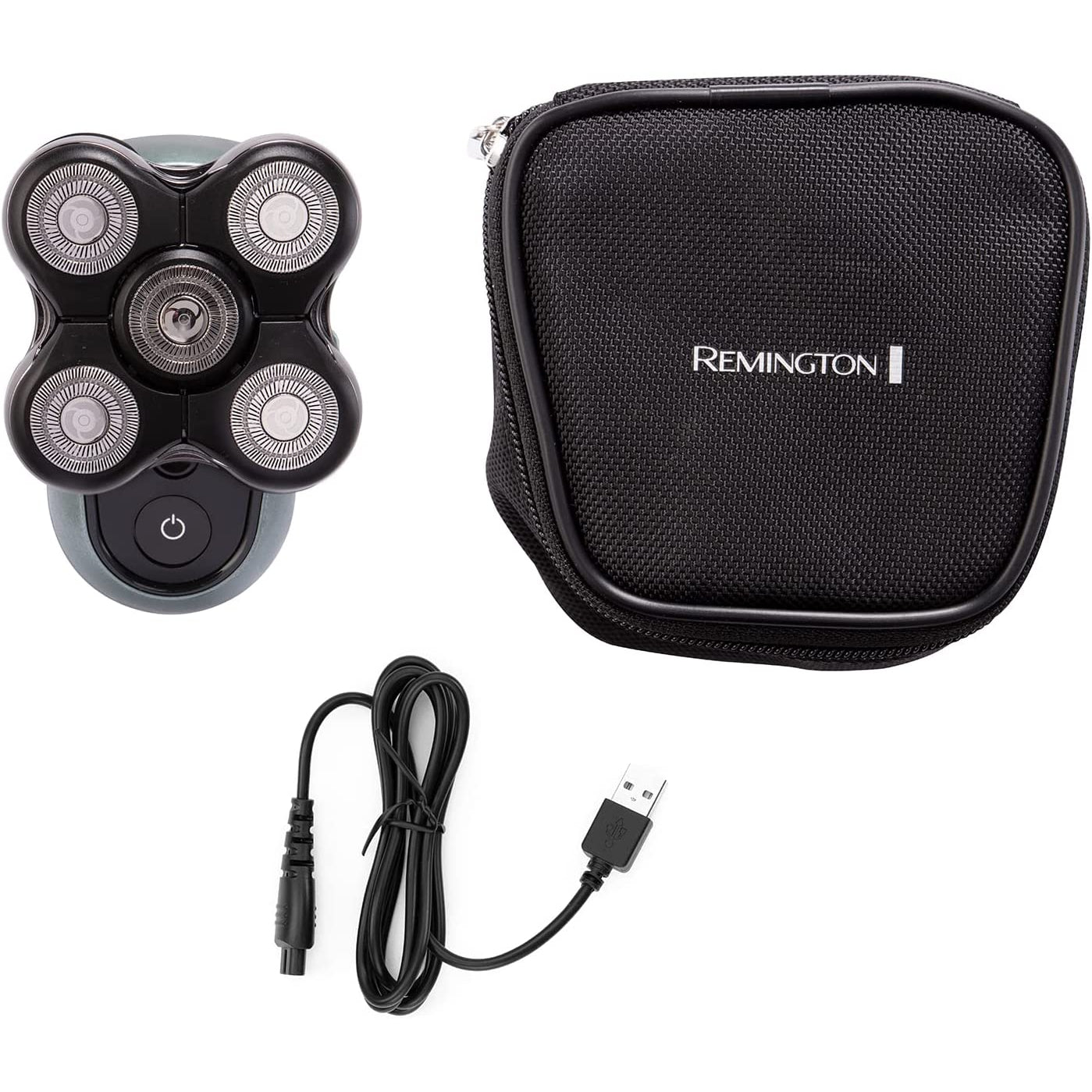 Remington RX7 Ultimate Series Head Shaver for Men - 100% Waterproof, Cordless Bald Head Shaver with Pop-Trimmer, XR1600