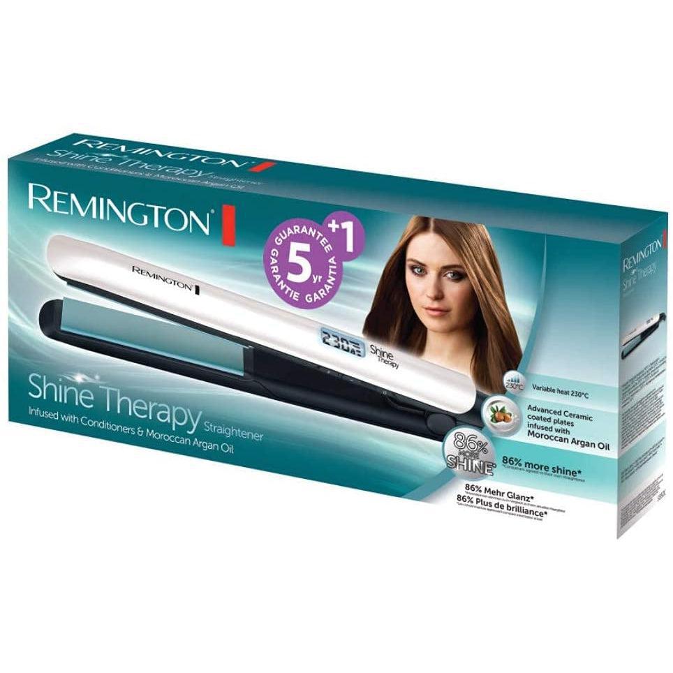 Remington Shine Therapy Advanced Ceramic Hair Straighteners with Morrocan Argan Oil for Improved Shine - S8500