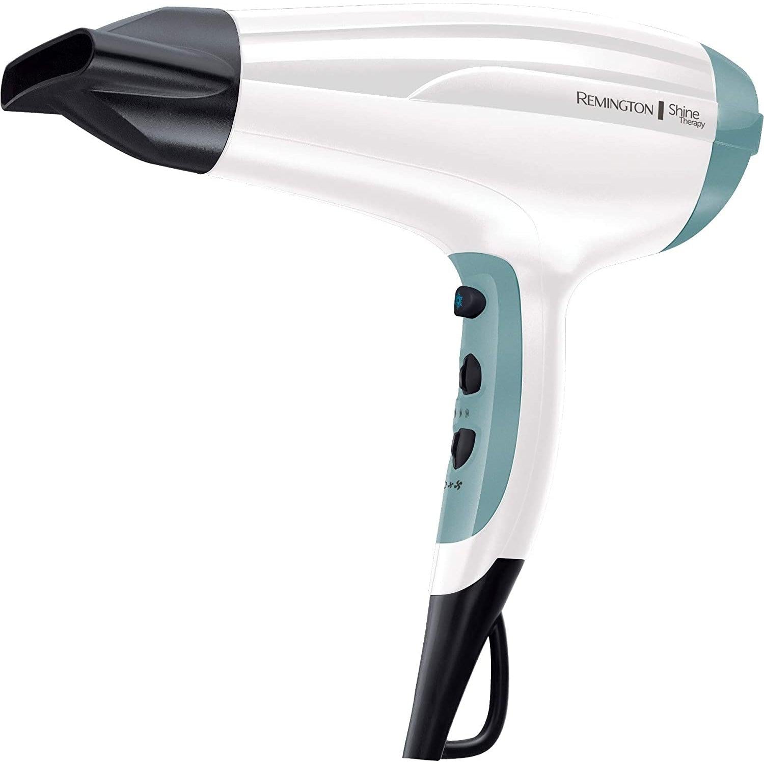 Remington Shine Therapy Hair Dryer with Power Dry and Cool Shot for a Frizz Free Shine, Quick Drying, 2300 W - D5216