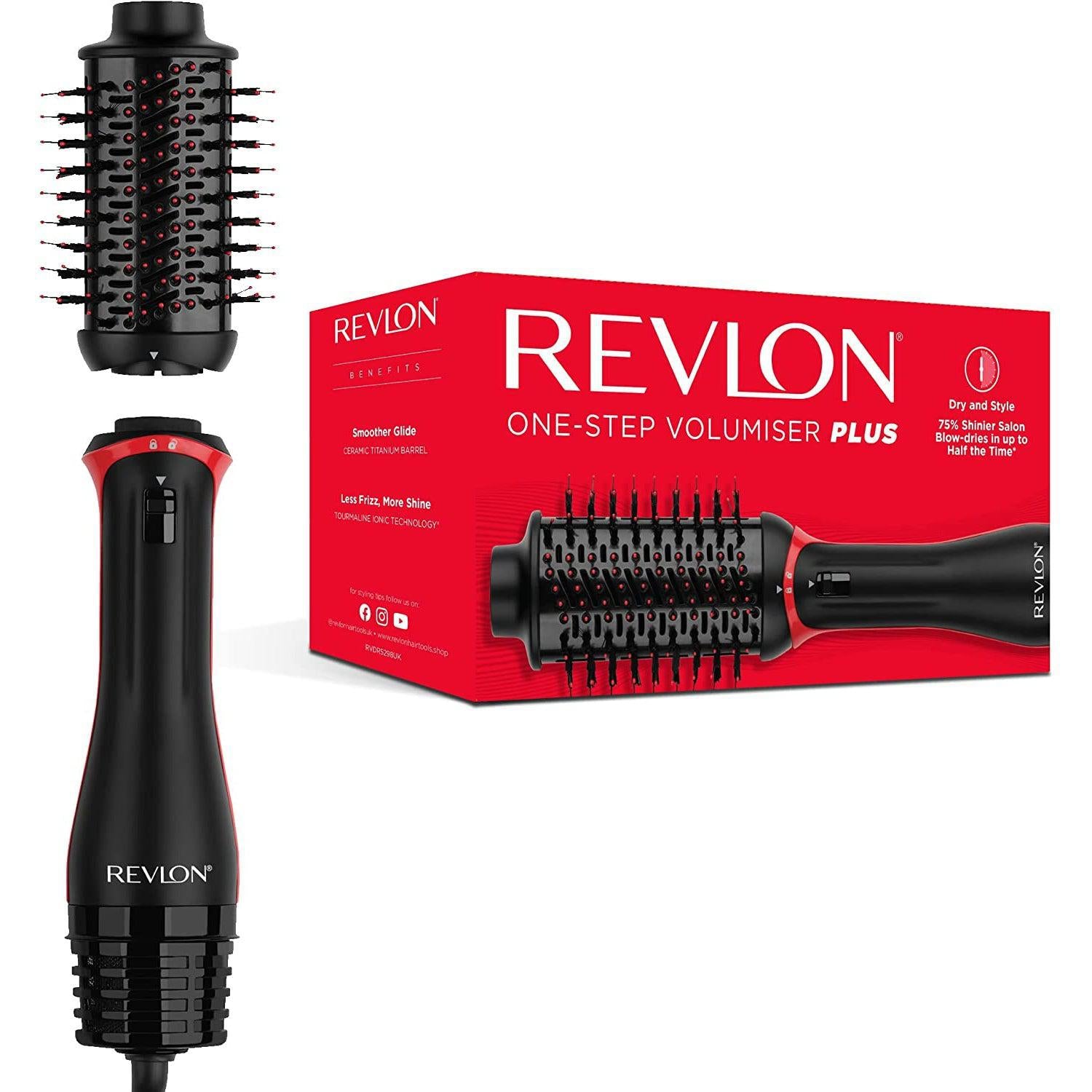 Revlon One-Step Volumiser Plus with Detachable Head - RVDR5298UK
