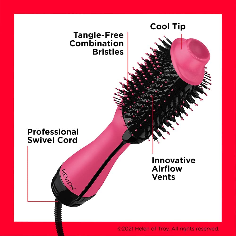 Revlon Salon One-Step Hair Dryer and Volumiser - New Pink Edition RVDR5222PUK