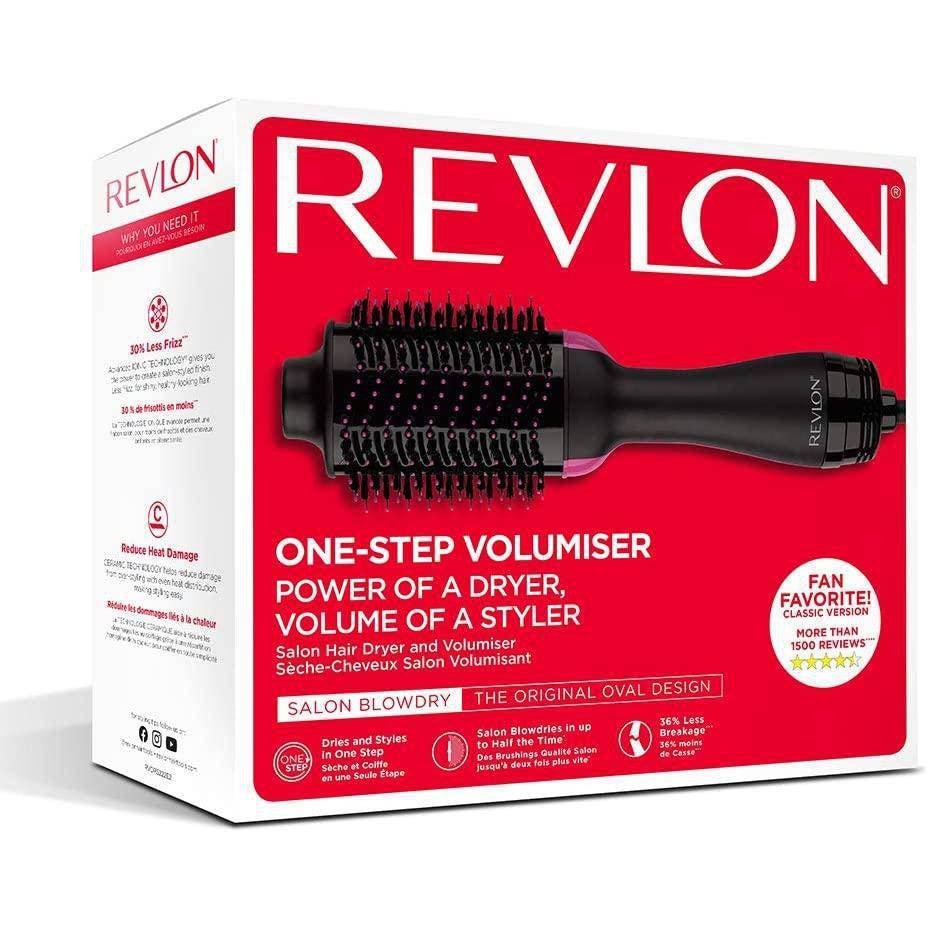 Revlon Salon One-Step Volumiser Hair Dryer and Volumizer with Genuine ION Generator - Black - RVDR5222UK2